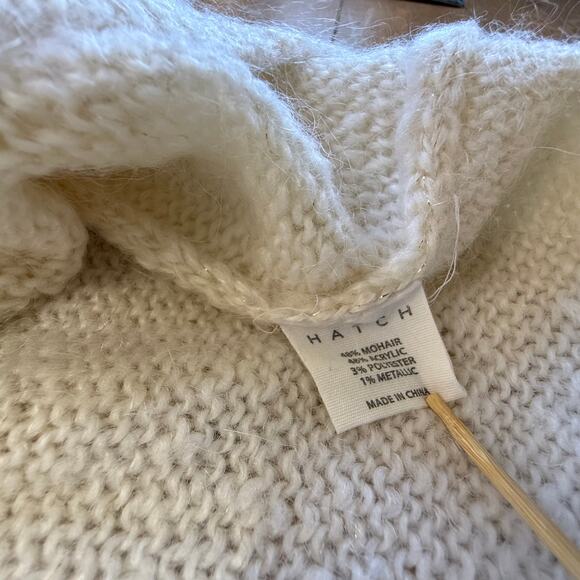 Hatch Cream Textured Crew Neck Sweater - Picture 7 of 9